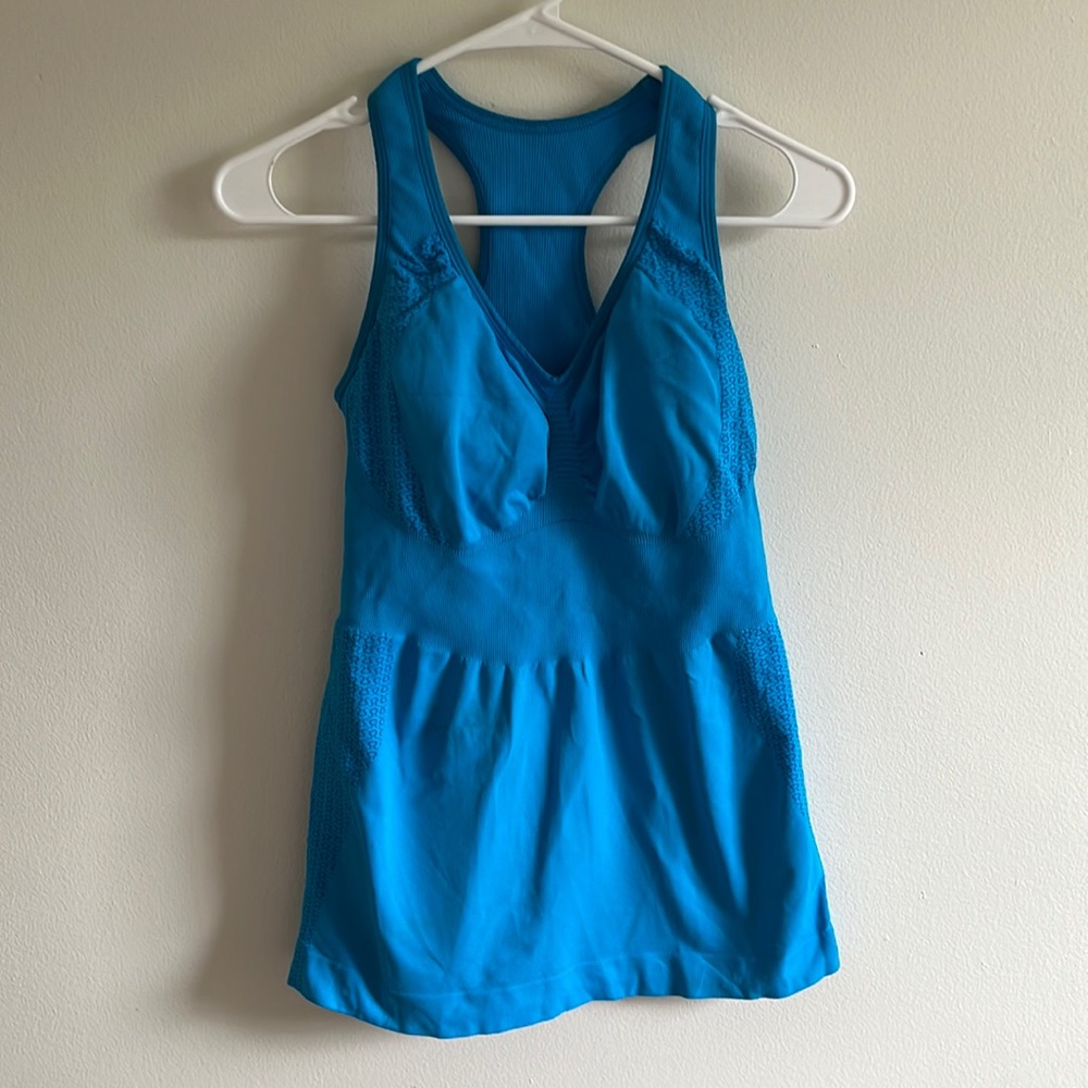Lululemon Heart Rate Monitor Tank Blue 8